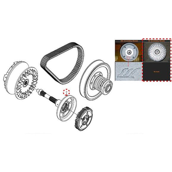 CF MOTO Sekundärvariator Komplett CF Moto Fabrikat MC