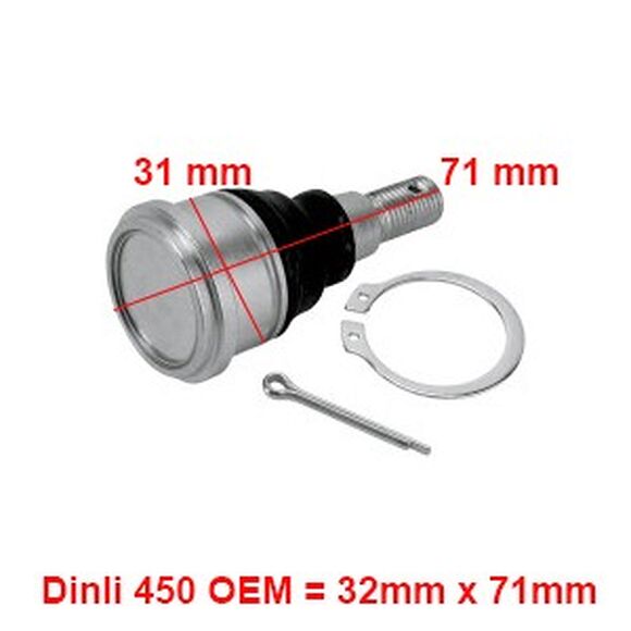 MOOSE Spindelled Övre/Undre Dinli 450 Ersättning