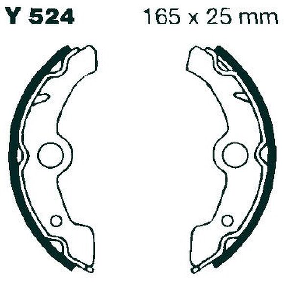 EBC Bromsbackar Yamaha YFM350/400 Fram