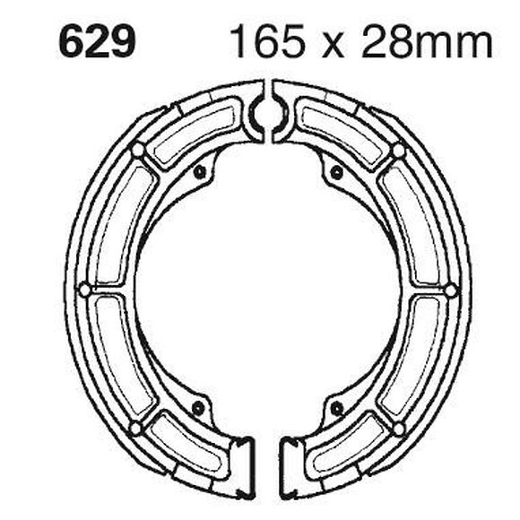 EBC Bromsbackar S629 Suzuki LT-4WD 250 Quad Runner Bak