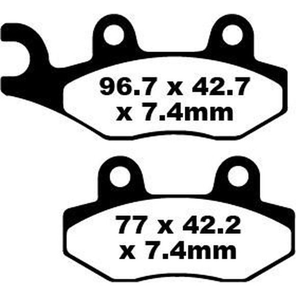 EBC Bromsklossar FA135 Höger Fram Kawasaki / Yamaha / Suzuki