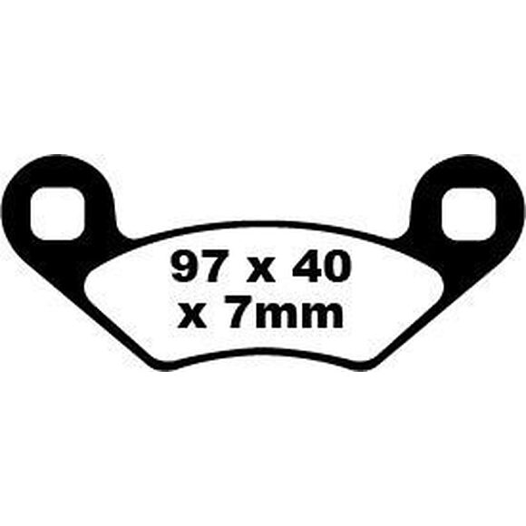 EBC Bromsklossar FA159 Polaris Höger/Vänster Fram