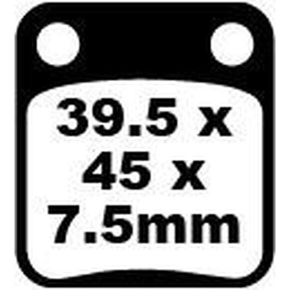 EBC Bromsklossar Kawasaki/Yamaha/Suzuki Fram & Hyosung TE450 Fram/ Bak