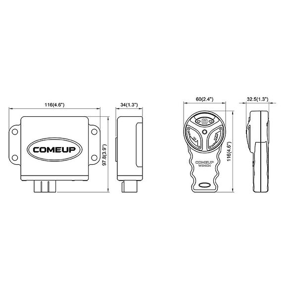 COME UP Fjärrstyrning ATV Vinsch COMEUP CUB 2/3/4