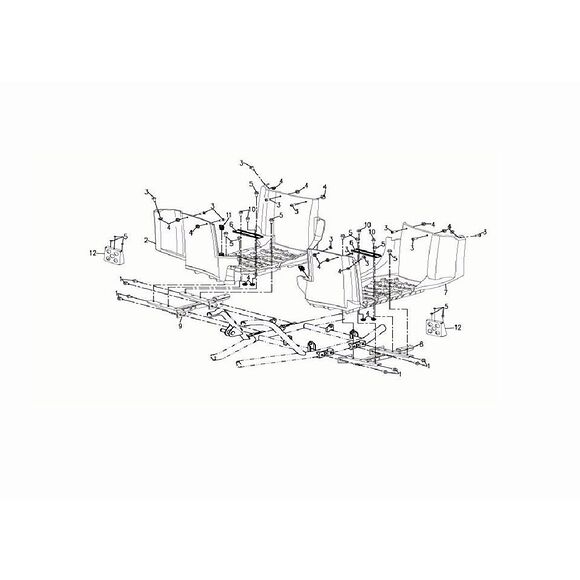 CF MOTO Fotbalja Vänster CF Moto C-Force 800 / X8 Terralander