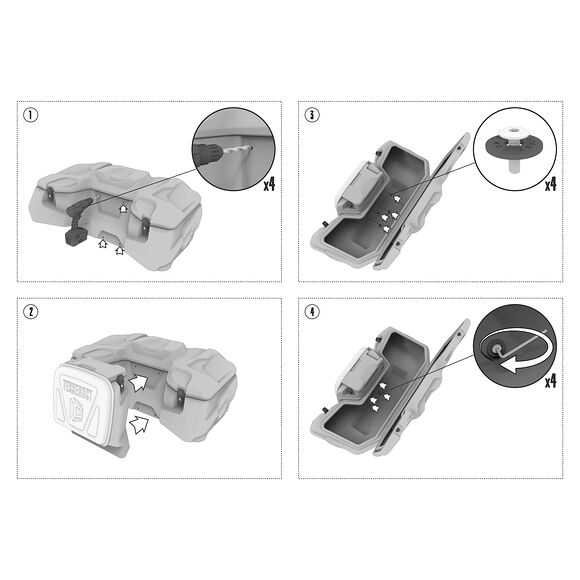 Tesseract Tesseract Ryggstöd/Tilläggsväska Bak Can-Am Outlander G3
