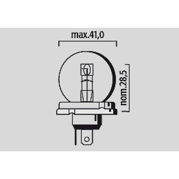 Bosma Glödlampa P45T 12V 45/40W