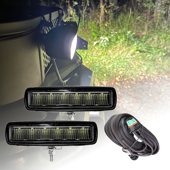 HBA 2st Arbetsbelysning Slim Reflektor 30W / 2520 Lumen Med Kablage