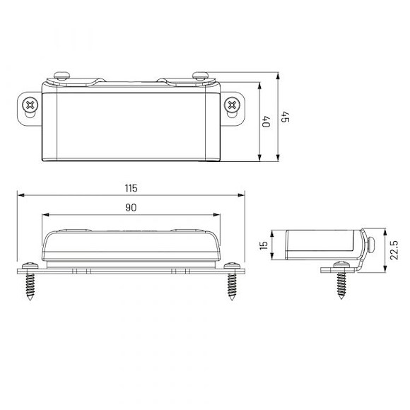 HBA Led Arbetsbelysning Slim 34W / 2900 Lumen