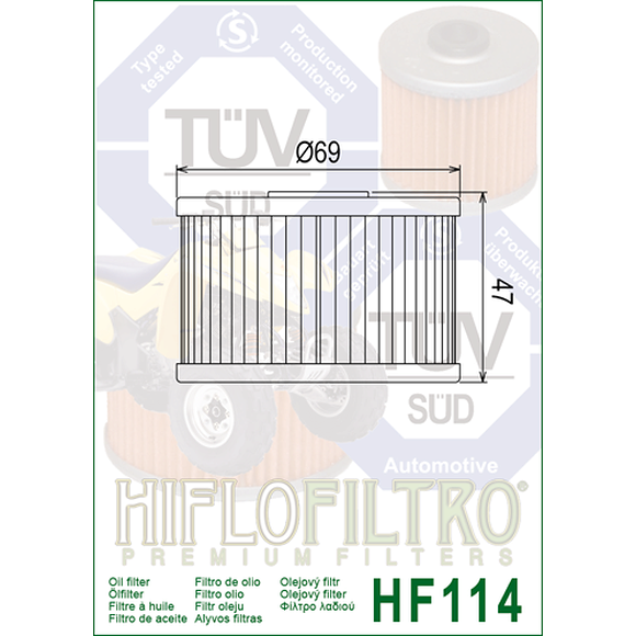HIFLO Oljefilter HF114