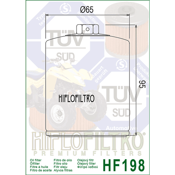 HIFLO Oljefilter HF198