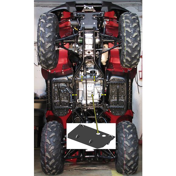 Iron Baltic (IB) Plogfäste Kawasaki KVF 650 / 750 Brute Force