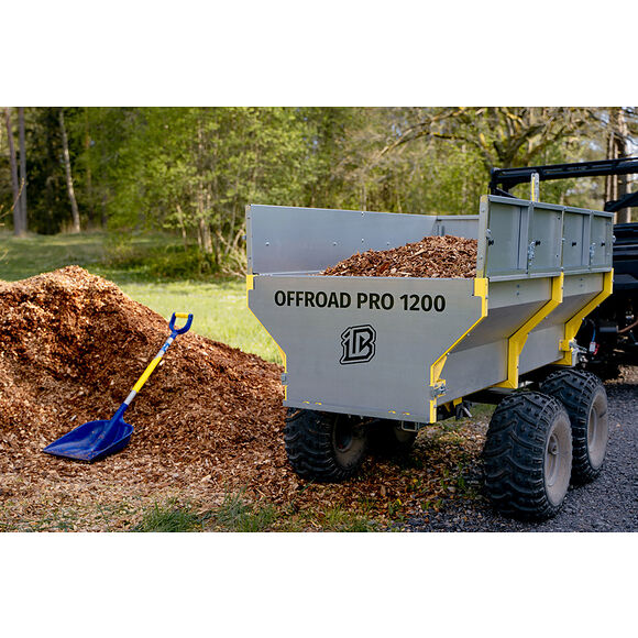 Iron Baltic (IB) IB Flakvagn Boggi ATV Offroad 1200 med Tippkran & Elvinsch