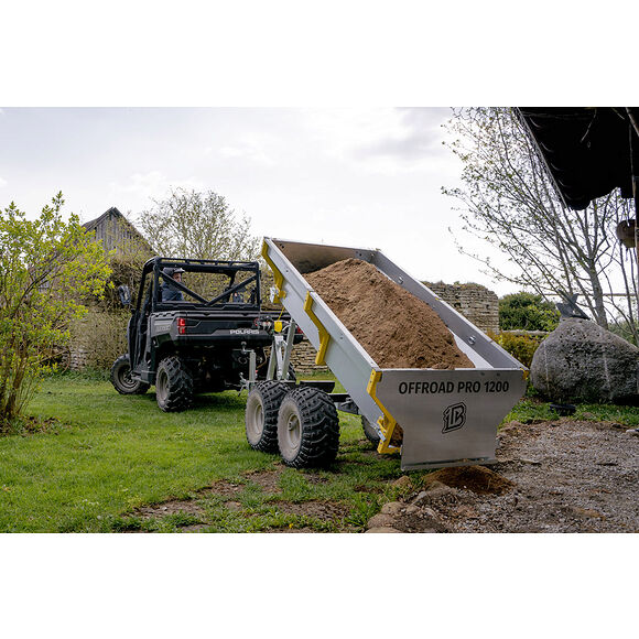 Iron Baltic (IB) IB Flakvagn Boggi ATV Offroad 1200 med Tippkran & Elvinsch