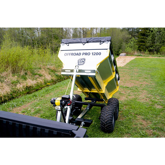Iron Baltic (IB) IB Flakvagn Boggi ATV Offroad 1200 med Tippkran & Elvinsch