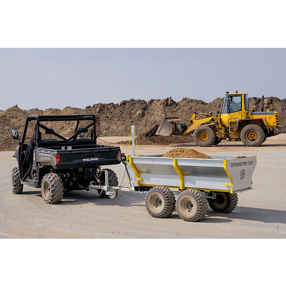 Iron Baltic (IB) IB Flakvagn Boggi ATV Offroad 1200 med Tippkran & Elvinsch