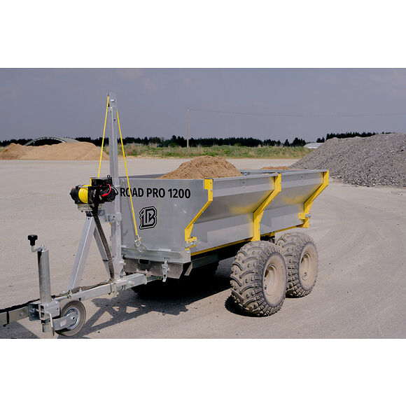 Iron Baltic (IB) IB Flakvagn Boggi ATV Offroad 1200 med Tippkran & Elvinsch