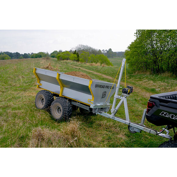 Iron Baltic (IB) IB Flakvagn Boggi ATV Offroad 1200 med Tippkran & Elvinsch