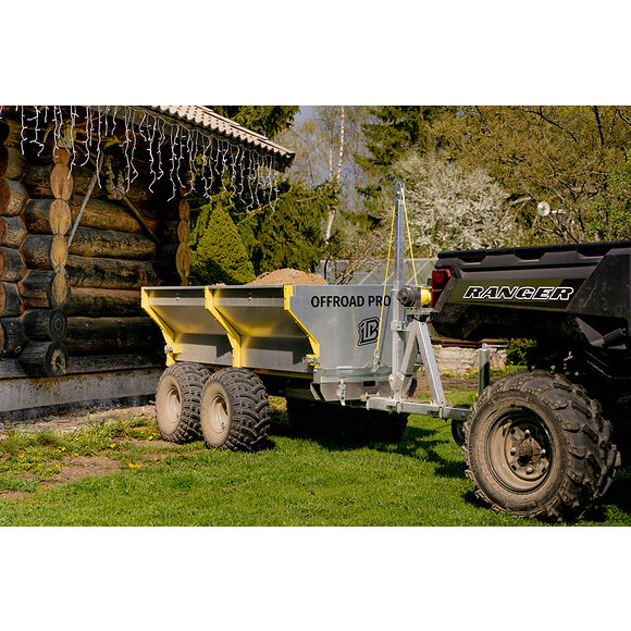 Iron Baltic (IB) IB Flakvagn Boggi ATV Offroad 1200 med Tippkran & Elvinsch