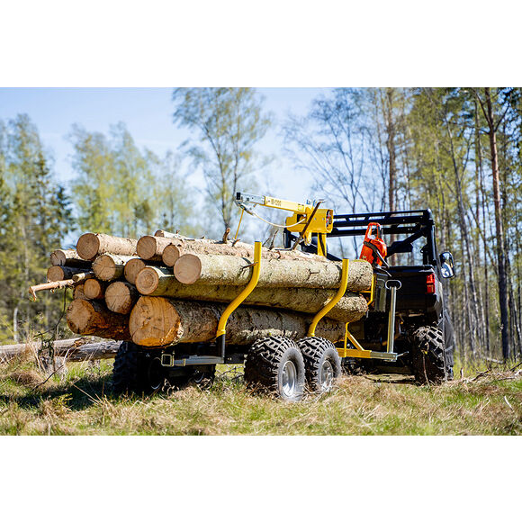 Iron Baltic (IB) IB Timmervagn Boggi ATV Offroad 1200 med Kran & Elvinsch
