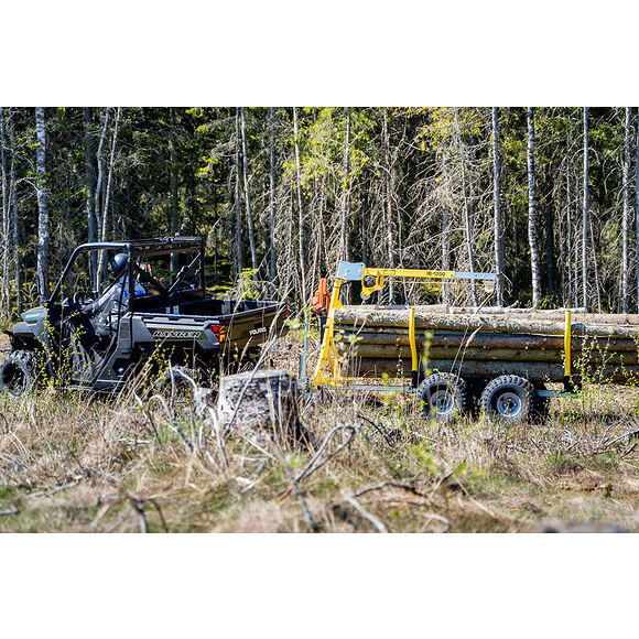 Iron Baltic (IB) IB Timmervagn Boggi ATV Offroad 1200 med Kran & Elvinsch