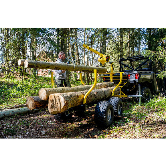 Iron Baltic (IB) IB Timmervagn Boggi ATV Offroad 1200 med Kran & Elvinsch