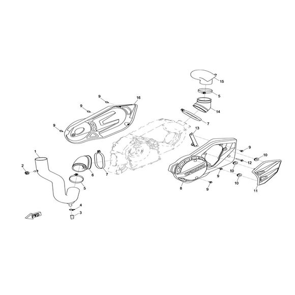 CF MOTO Kåpa oljepåfyllning CF Moto 800