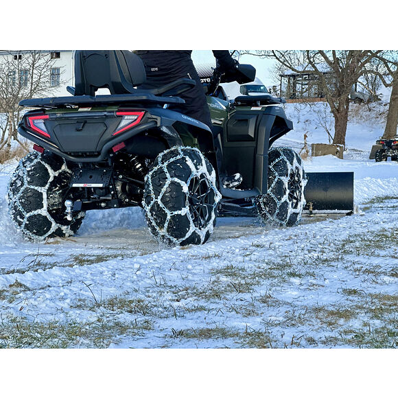 KIMPEX Snökedja Kryssmönstrad med Piggar för däck 22x10 Till 25x8 (1 Par)