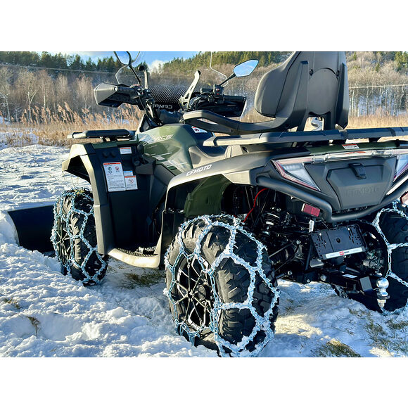 KIMPEX Snökedja Kryssmönstrad med Piggar för däck 22x10 Till 25x8 (1 Par)