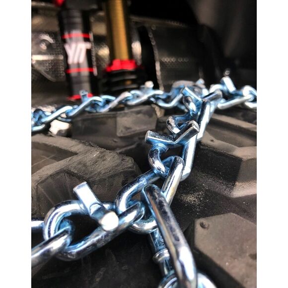 KIMPEX Snökedja Kryssmönstrad med Piggar för däck 26x10 Till 27x12 (1 Par)