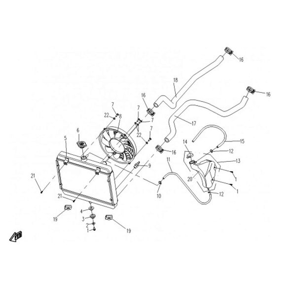 CF MOTO Kylare CF Moto 450/520/500/550/X7