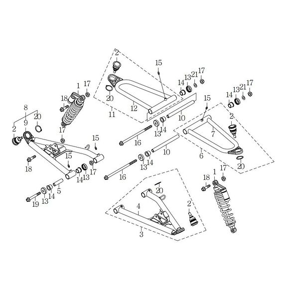 SMC Främre Höger Övre Länkarm SMC XLE300