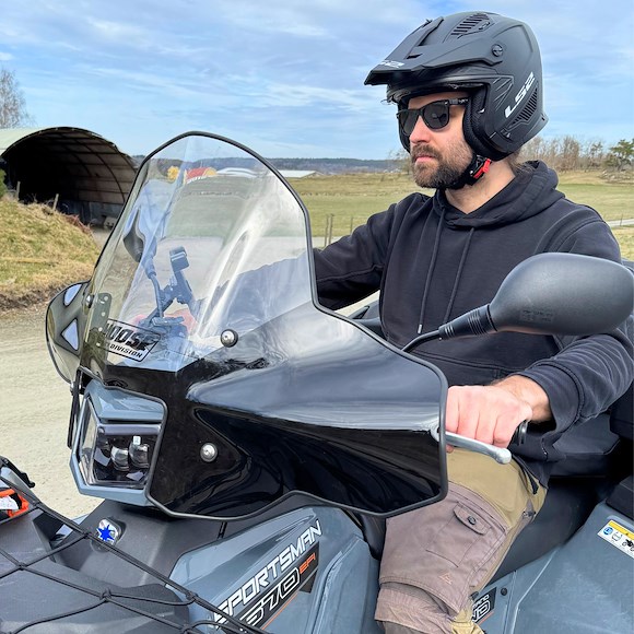 MOOSE Moose ATV Vindruta Universal med Cut-out