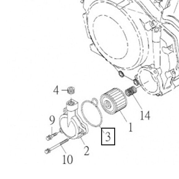 SMC Packning Oljefilterlock SMC/Dinli