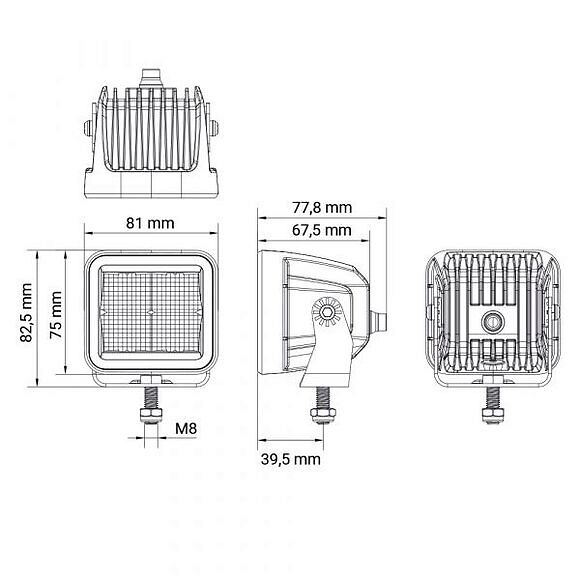 HBA Plog Belysningskit Reflektor (9600 Lumen)