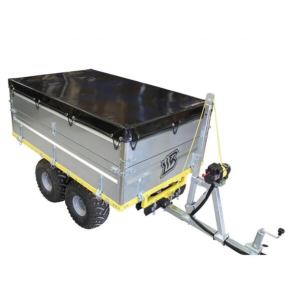 Iron Baltic (IB) PVC Kapell IB Flakvagn Boggie 1200 Högbyggd