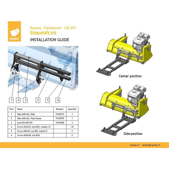 RAMMY Rammy ATV Slaghack 100cm Briggs & Stratton 1450
