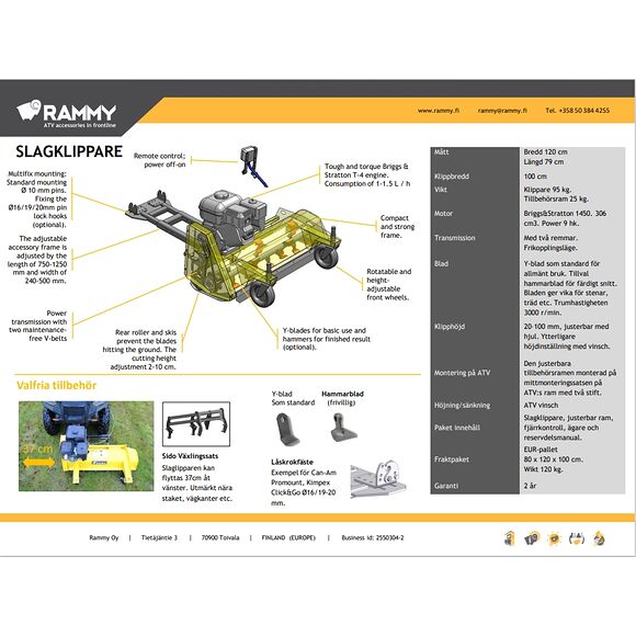 RAMMY Lagerhus Bakre vals Rammy Slaghack