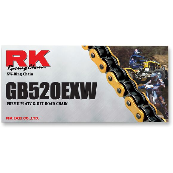 RK ATV/MX Kedja Guld RK GB520EXW 100 Länkar