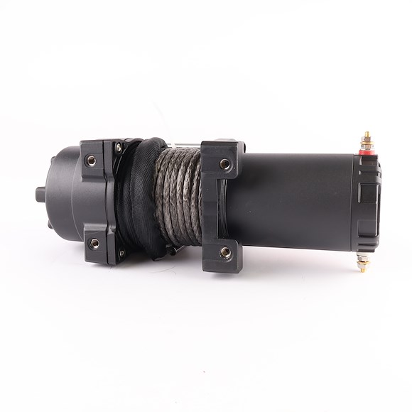 ROUGHWORX Vagn/Redskaps Vinsch 12v 1588KG - 3500LBS Syntetlina - Med Snabbkablage