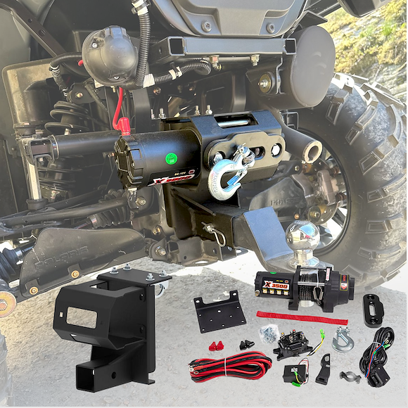 ROUGHWORX Vinsch Bak Polaris med 2 Tums Dragkroksfäste