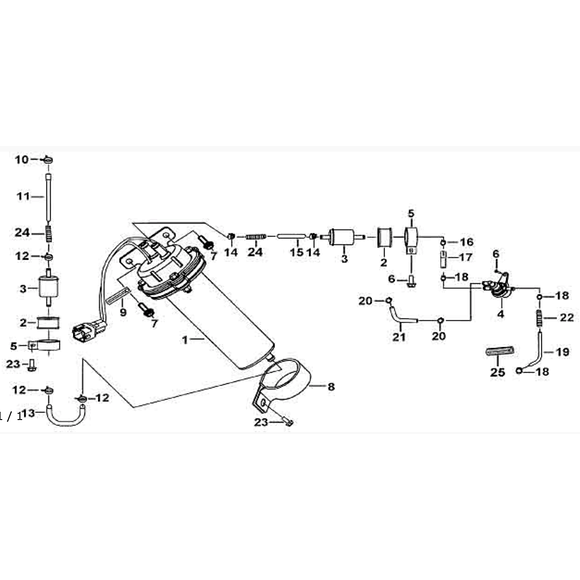 TGB Bränslefilter TGB ATV EFI