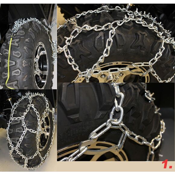 ATV Tech ATV-Tech Snökedja SNO52 139x50cm 24x12 Till 25x12,5 (1 Par)