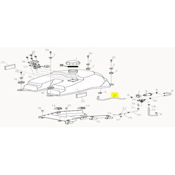 CF MOTO Bränsleslang CF Moto 500