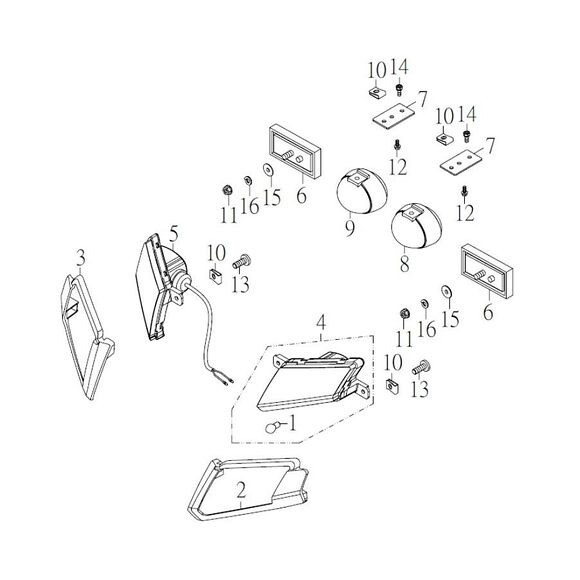 SMC Blinkerskåpa SMC Wildcat 520 Vänster Fram
