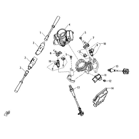 ATV LAB Tändkabel CF Moto 800 Cylinder 2