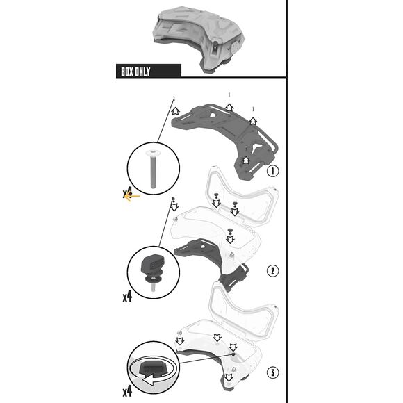 Tesseract Tesseract Transportbox Bak Loncin Xwolf 700 Goes Xwolf 700