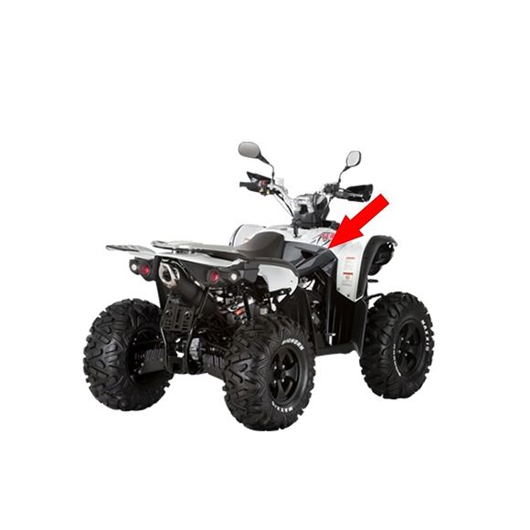 TGB Tankkåpa Höger Sida Till TGB Target 550 (Kolfiber Look)