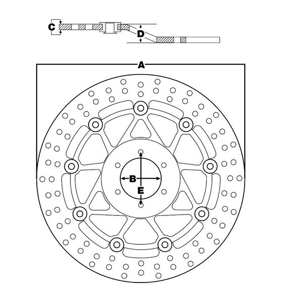 TRW Bromsskiva Fram KTM XC 450/505 ATV 08-