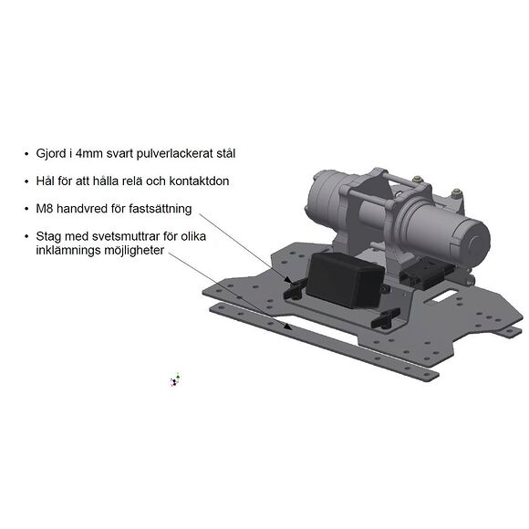 ATV-PRO Vinschfäste ATV - Lastrack Fram/Bak